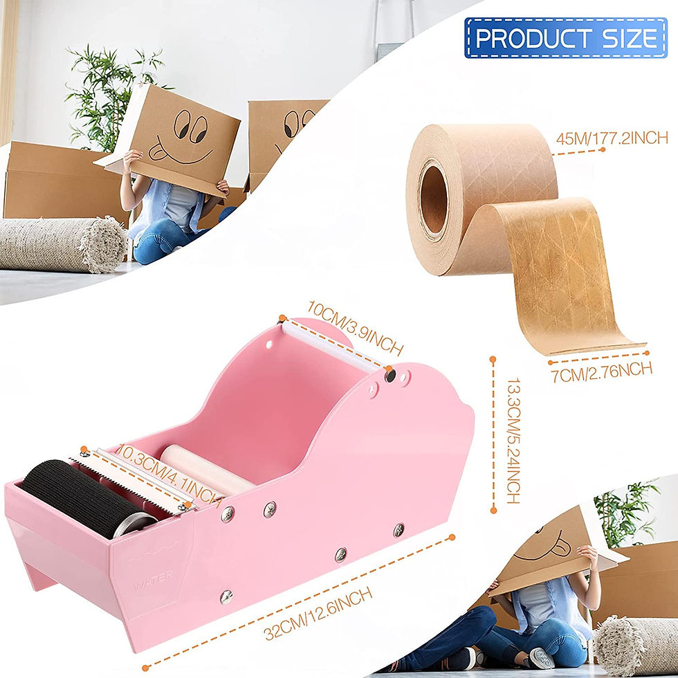 Thumbnail: Pink Water Activated Paper Tape Dispenser