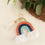 Thumbnail: Macrame Rainbow Keychain - Nova, bag charm, purse charm, boho style keychain
