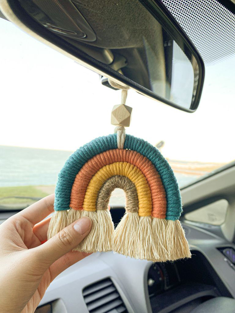 Thumbnail: Macrame Rainbow Ornament - Everly