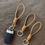 Thumbnail: Brown Leather Cord key holder wristlet