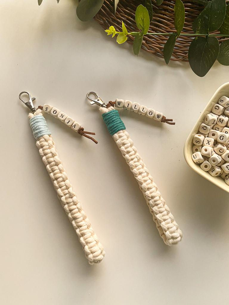 Custom 20cm Macrame wristlet