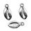 Thumbnail: Ocean Seashell Charm Pendant 17*8mm - 5 pcs