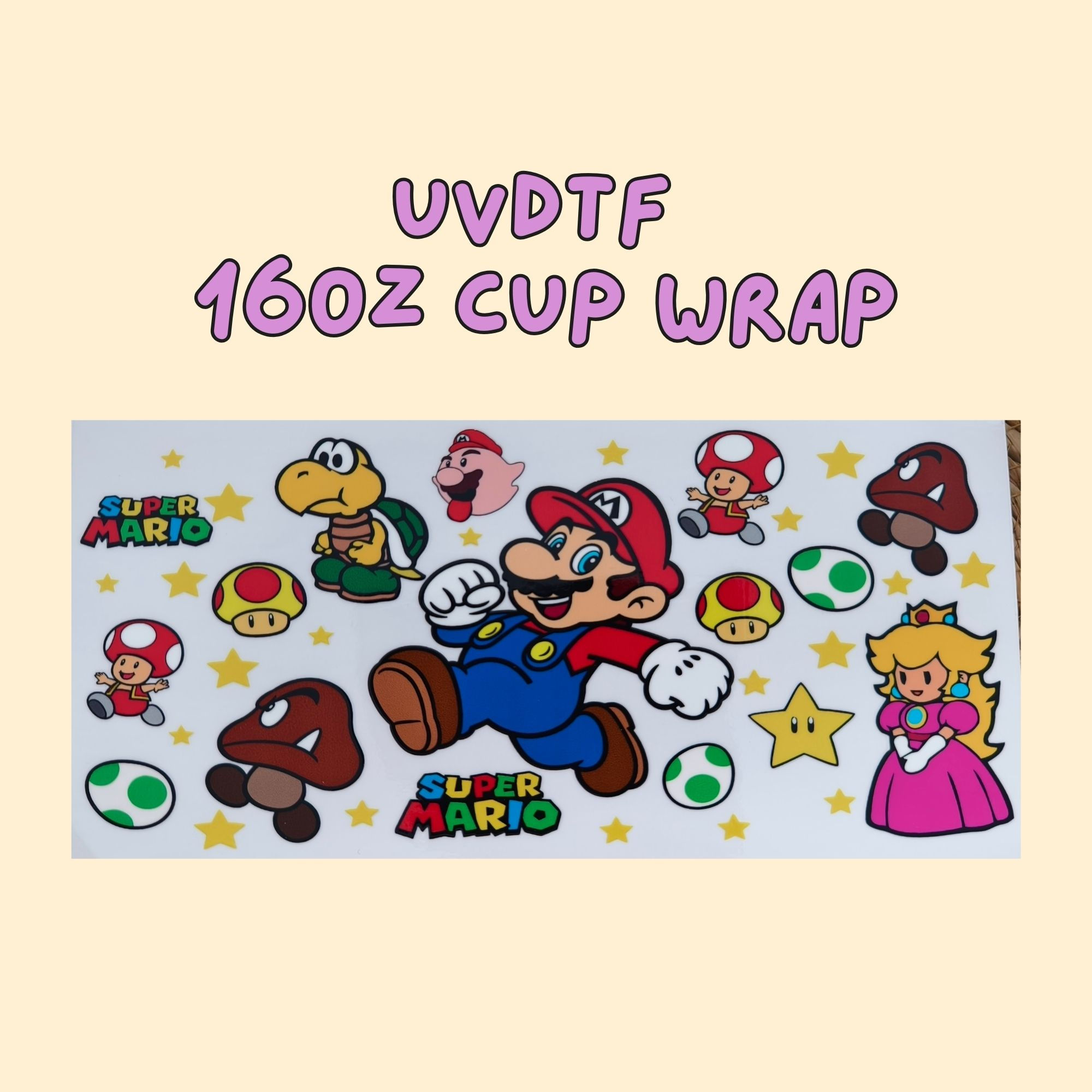 Starbucks Pikachu UVDTF Full cup wrap