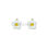 Thumbnail: Enamel Alloy Fried Eggs Pendant Charm 3*3mm-5pcs