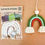 Thumbnail: Macrame Rainbow Ornament DIY Kit - Avacardo, macrame wall hanging, boho decor