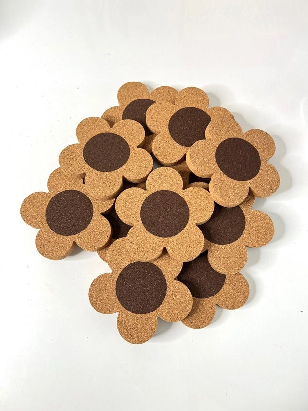 Thumbnail: Flower Cork Coaster