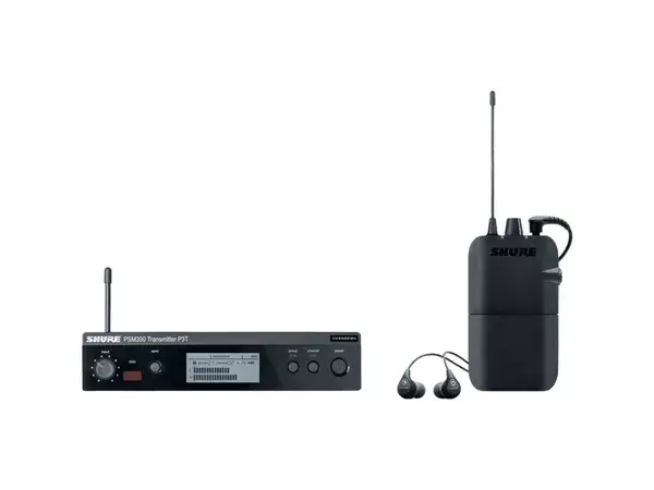 SHURE P3ter112gr Trasmettitore P3te, Ricevitore P3r, Auricolari Se112