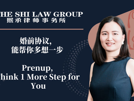 婚前协议,能帮你多想一步 Prenup, Think 1 More Step for You