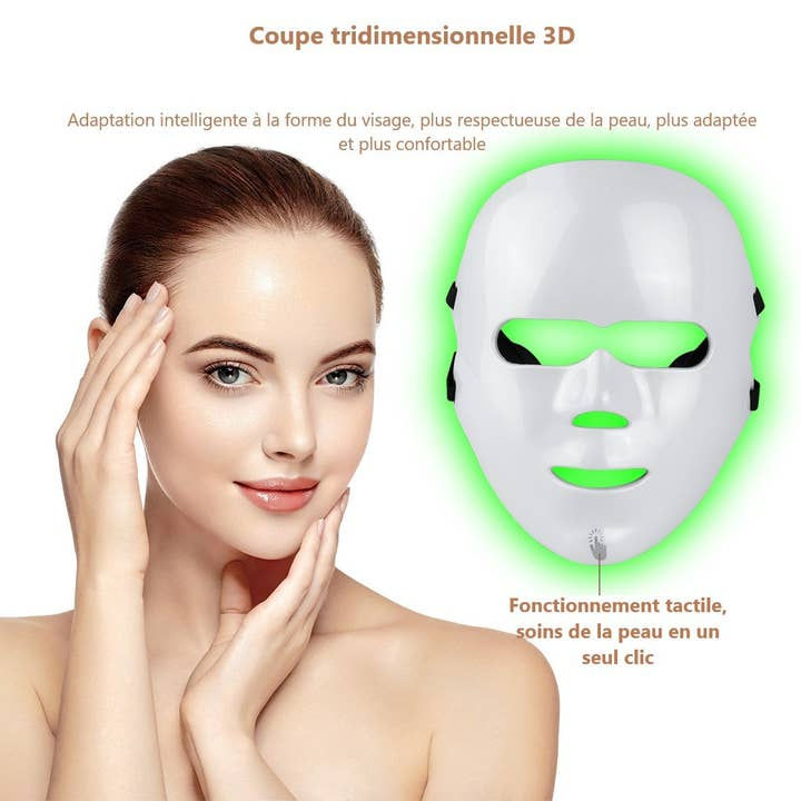 Sīktēls: PALOMA BEAUTIES Led Face Mask Light Therapy 7 Colors