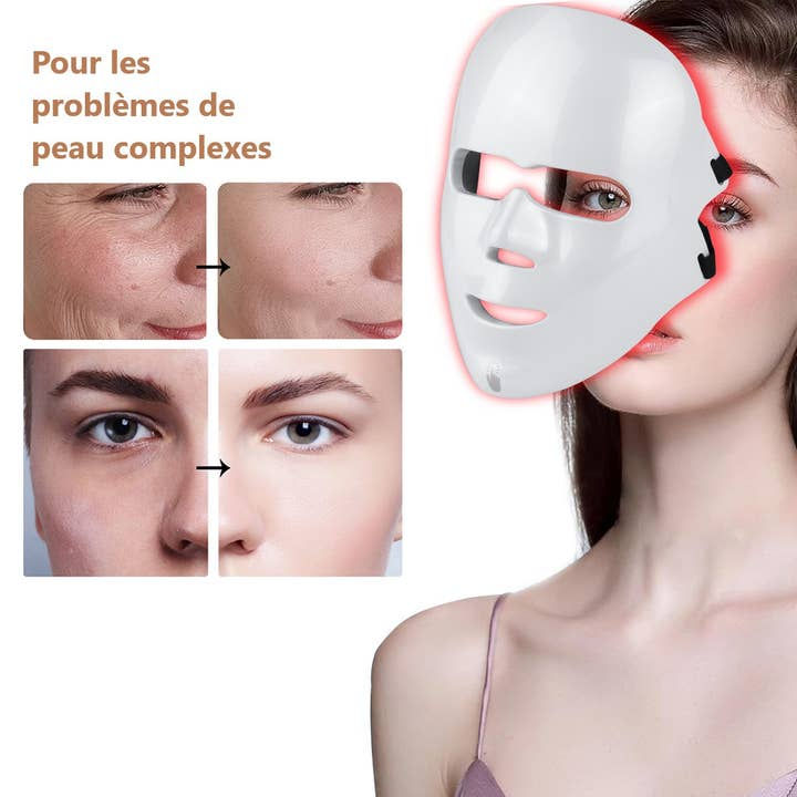 Sīktēls: PALOMA BEAUTIES Led Face Mask Light Therapy 7 Colors