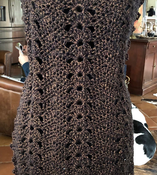 Crochet slip dress wool acrylic blend . Size Small to medium | Croftworks Crochet slip dress wool acrylic blend . Size Small to medium | Croftworks