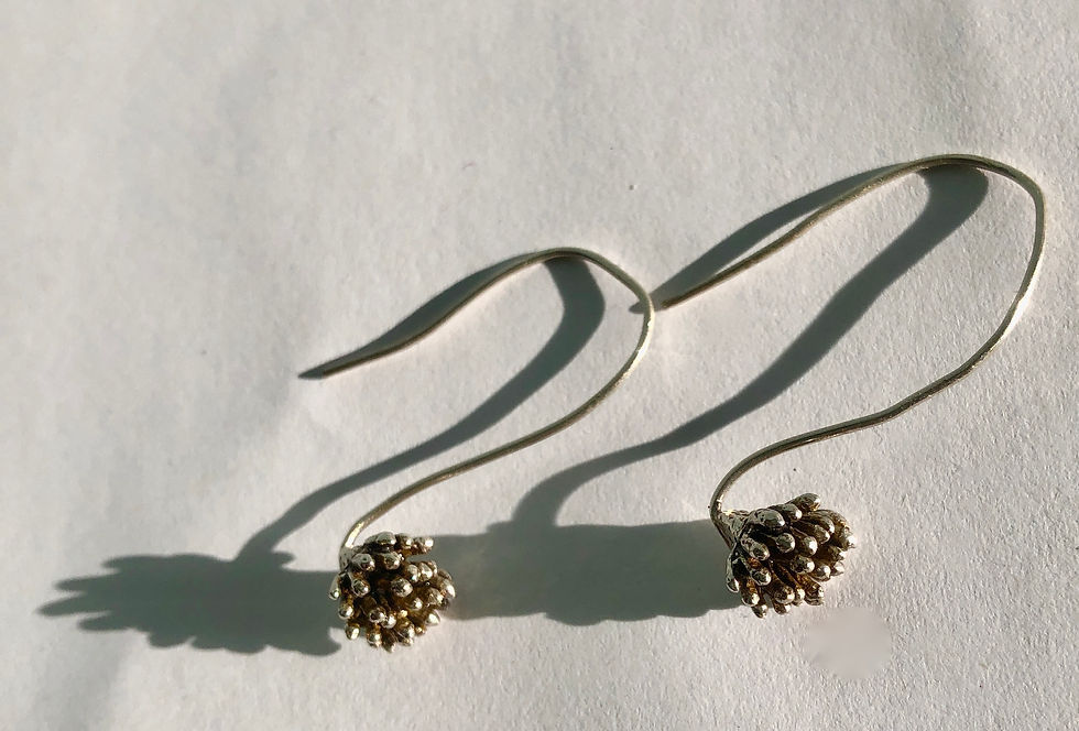 Thumbnail: Little hands Eucalyptus earrings