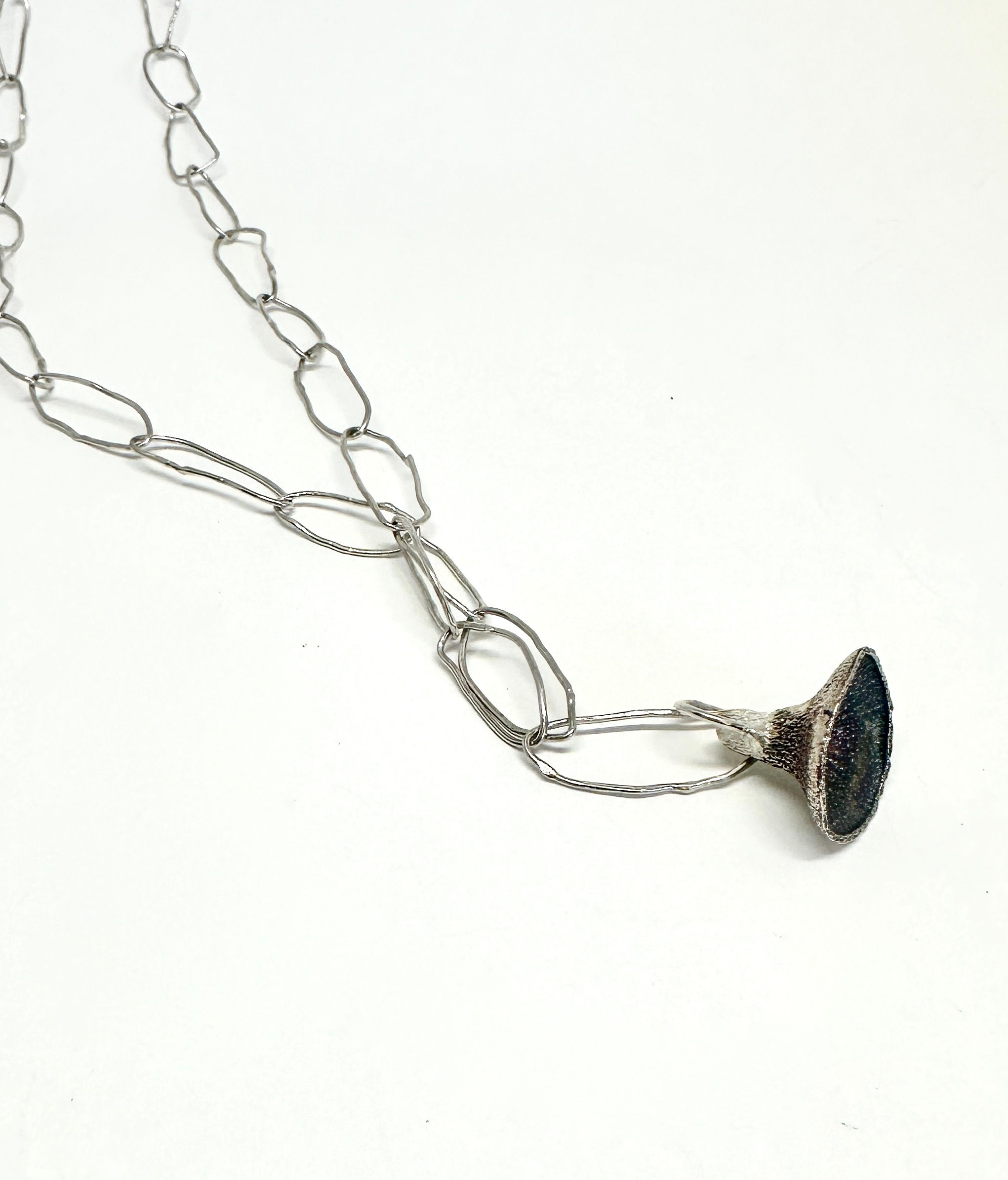 Heart of Darkness- Eucalyptus caesia magna ‘Silver Princess’ necklace