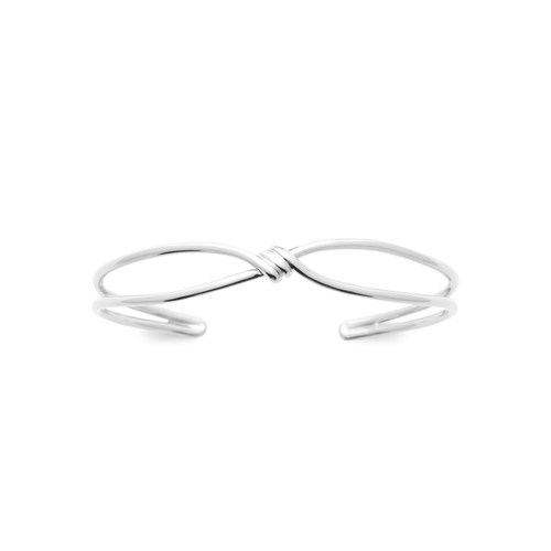 Bracelet Jonc Noeud En Argent Plaqué Pour Femme - Fashion Et élégant