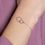 Miniature : Bracelet double anneaux entrelacé argent