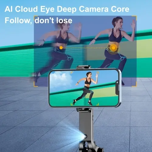 Thumbnail: CL11P Auto Face Tracking Selfie Stick Tripod 180cm/ 71in Extendable Phone Tripod