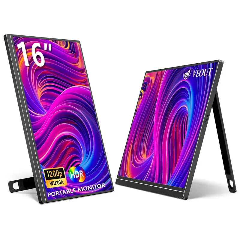 Thumbnail: WUAWE 16-Inch Portable Monitor for Laptop, 1920x1200P FHD IPS 16:10 