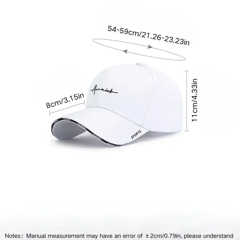 Thumbnail: 1pc Men'S Adjustable Snapback Baseball - Lightweight Breathable Hat