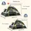 Thumbnail: Quick Setup Camping Tent for 2-4 People, Portable Durable Tent with Fiberglass