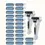 Thumbnail: Men's Manual Shaver Set, 2 Handle with 12 Replacement Blades, Safety Razor 6-Lay