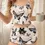Thumbnail: Women'S Sexy Butterfly Print Pajama Set, Round Neck Backless Crop Cami