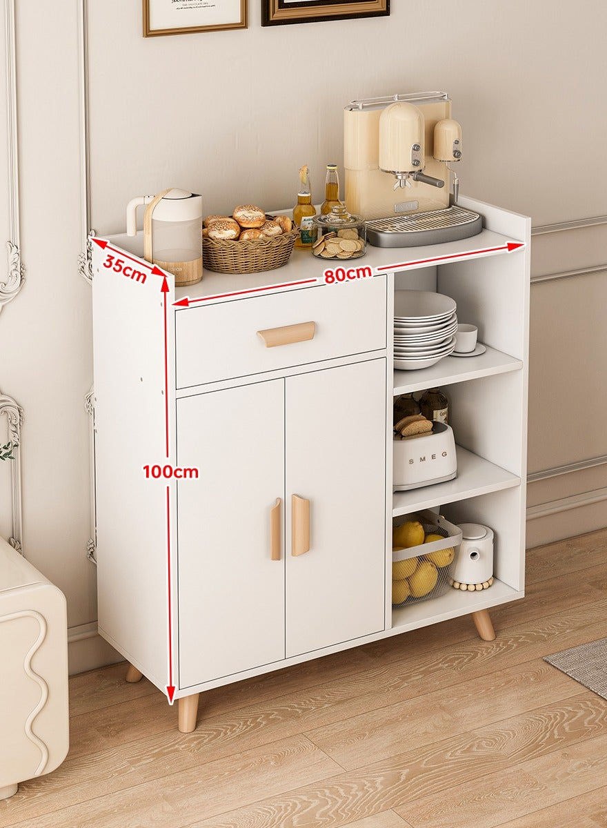 Thumbnail: Coffee Bar Cabinet with Storage Drawer Coffee Stand Buffet Sideboard