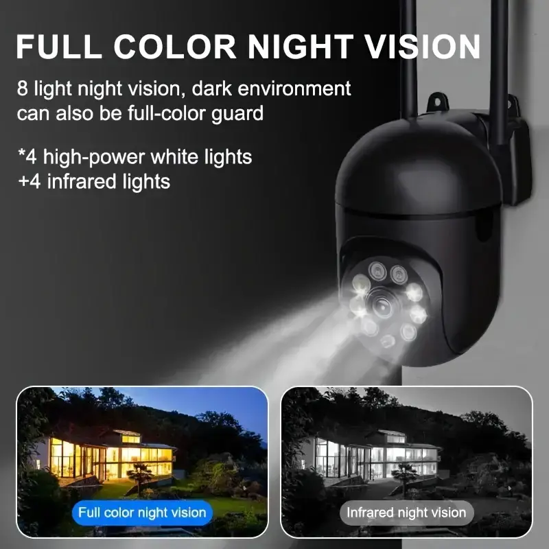 Thumbnail: 4 units of 360° pan-tilt wireless cameras with 1080P full HD  | USB power supply