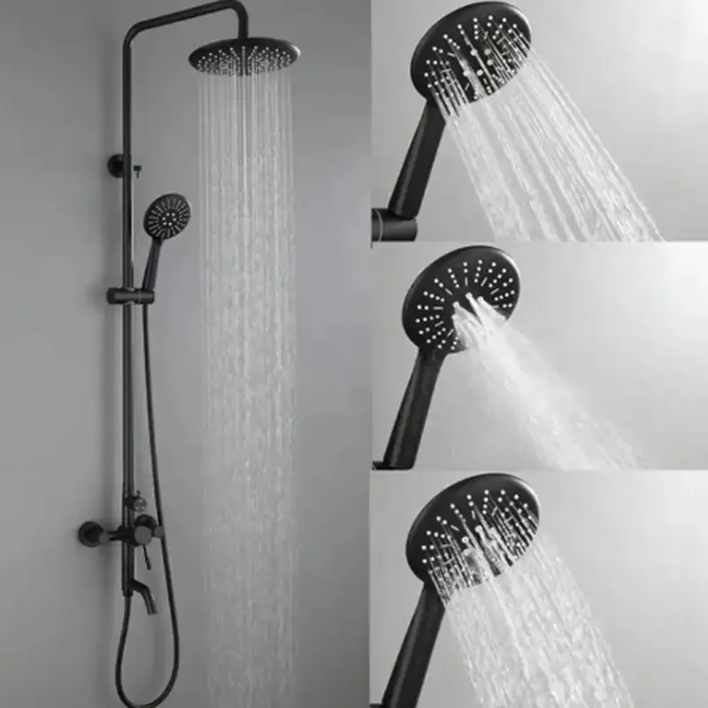 Thumbnail: V.MAX MODI 304 Stainless Steel Shower System - 5-Function Handheld & Top Spray