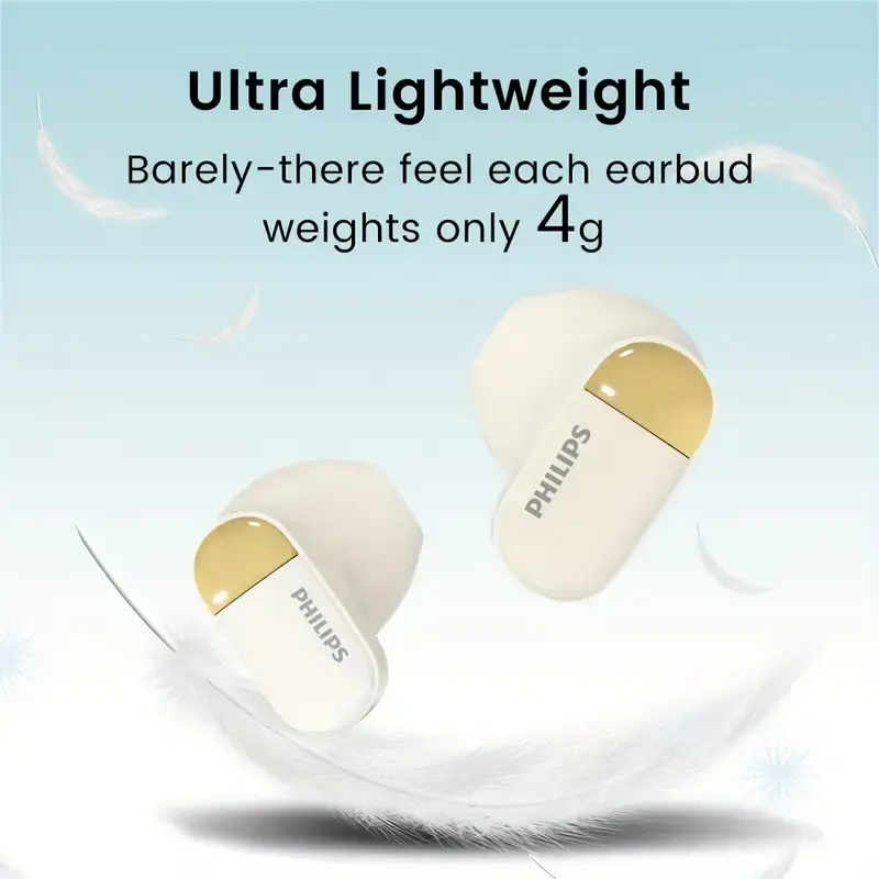 Thumbnail: Philips True Wireless Earbuds with LED Power Display - Stereo In-Ear Headphones,