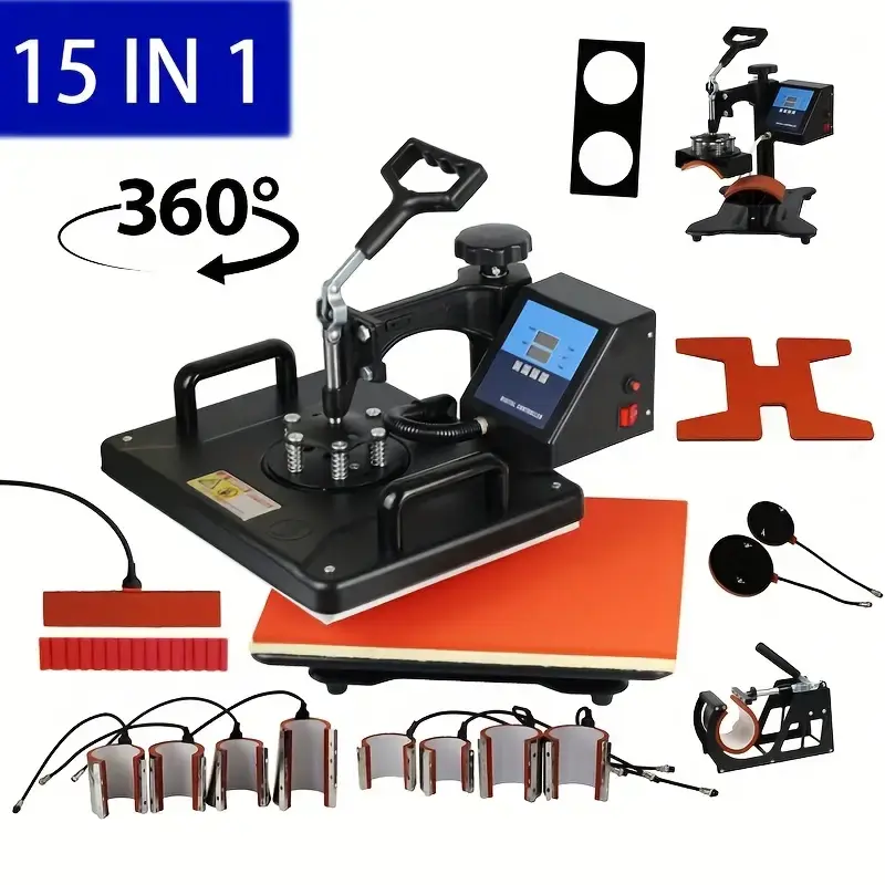 Thumbnail: 15-in-1 Heat Press Machine, Heat Sublimation Machine/heat Transfer Machine