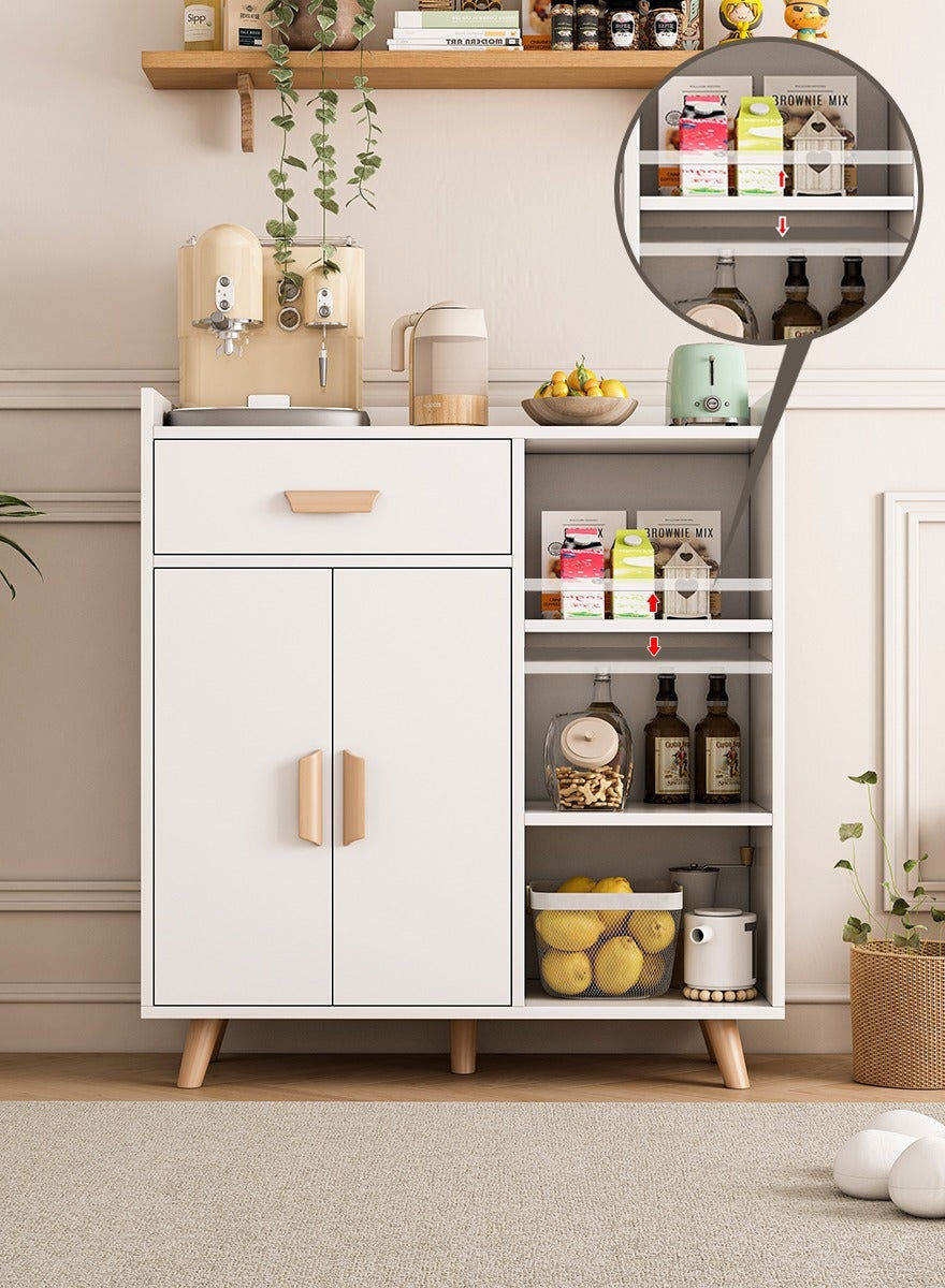 Thumbnail: Coffee Bar Cabinet with Storage Drawer Coffee Stand Buffet Sideboard