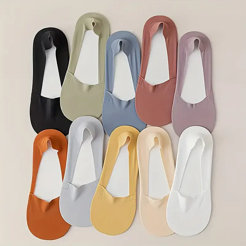 Thumbnail: 5-Pair Pack Women'S Invisible Low-Cut Socks - No Show Design, Soft Everyday Sock