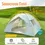 Thumbnail: 4-Person Automatic Pop-Up Tent with Fiberglass Poles - 3-Second Setup