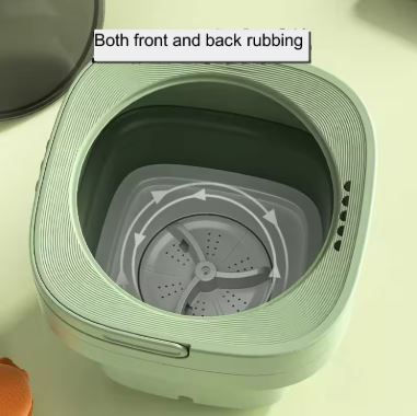 Thumbnail: Foldable Mini Washing Machine Portable Mini Socks Underwear PantieS