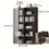 Thumbnail: Multi-Functional Metal Storage Organizer - Easy Assembly, - Dust-Proof Bookshelf
