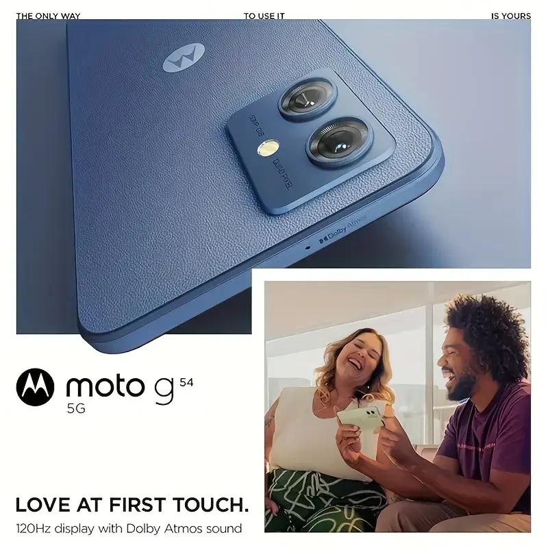 Thumbnail: Motorola Moto G54 5G Dual SIM 8RAM GSM Unlocked Smartphone 6.5" 120Hz IPS LCD Di