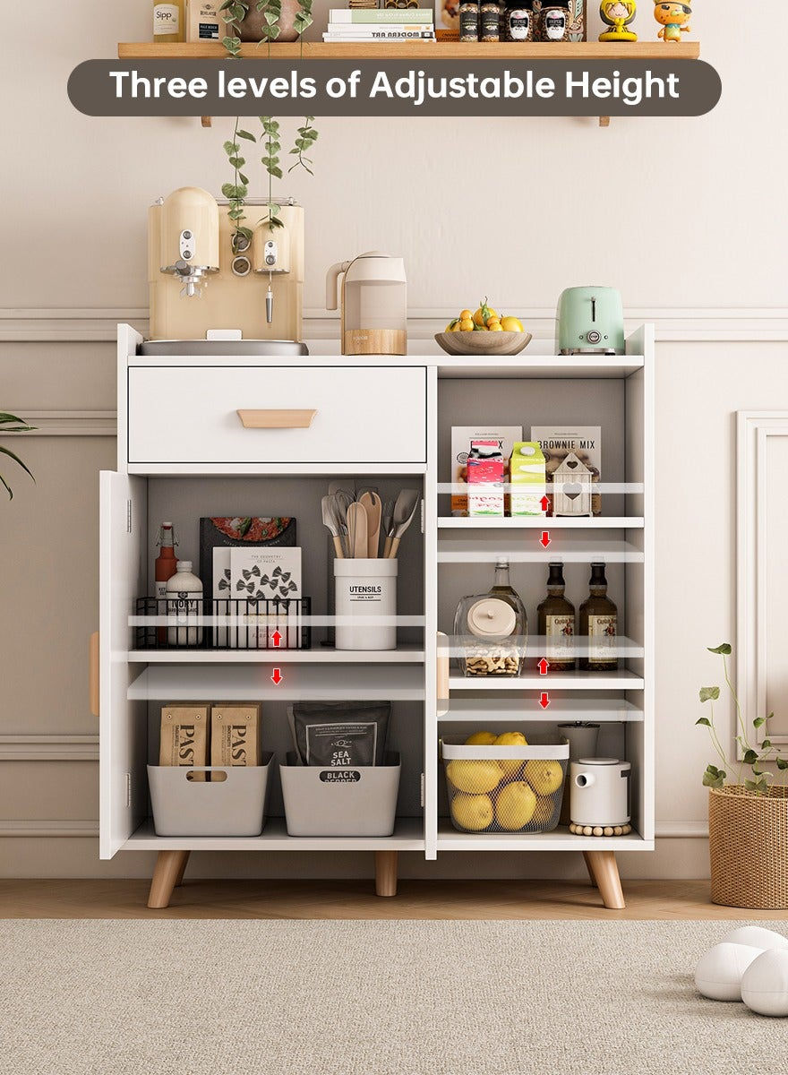 Thumbnail: Coffee Bar Cabinet with Storage Drawer Coffee Stand Buffet Sideboard