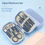 Thumbnail: Stainless Steel Nail and Foot Care Set - Odorless Scissors with Plastic Storage