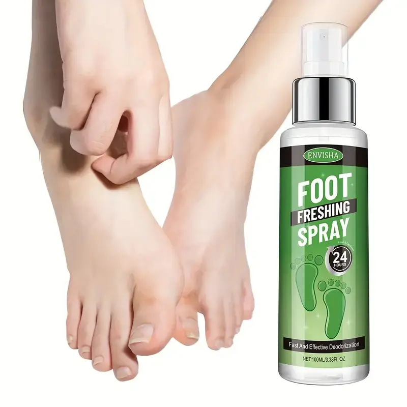 Thumbnail: ENVISHA Foot Deodorant Spray - 24-Hour Odor Protection, Tea Tree Oil & Peppermin
