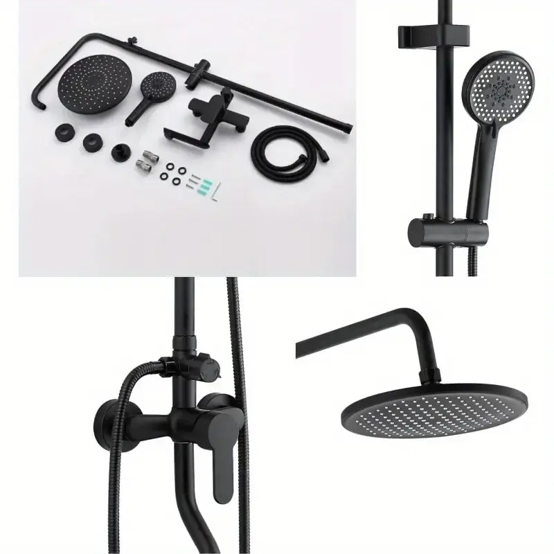 Thumbnail: V.MAX MODI 304 Stainless Steel Shower System - 5-Function Handheld & Top Spray