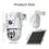 Thumbnail: 1 Set Wireless Security Solar Camera, Night Vision with Light, 9000mAh Battery 
