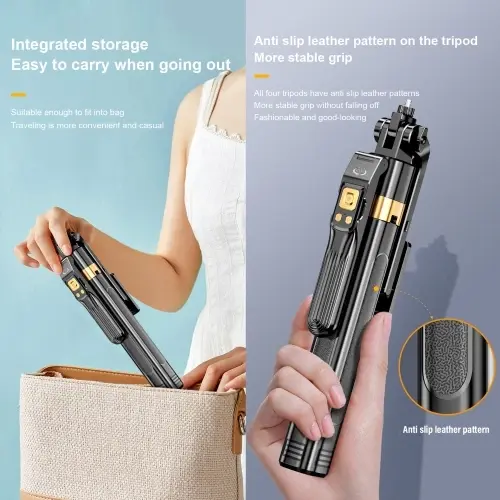 Thumbnail: CL11P Auto Face Tracking Selfie Stick Tripod 180cm/ 71in Extendable Phone Tripod
