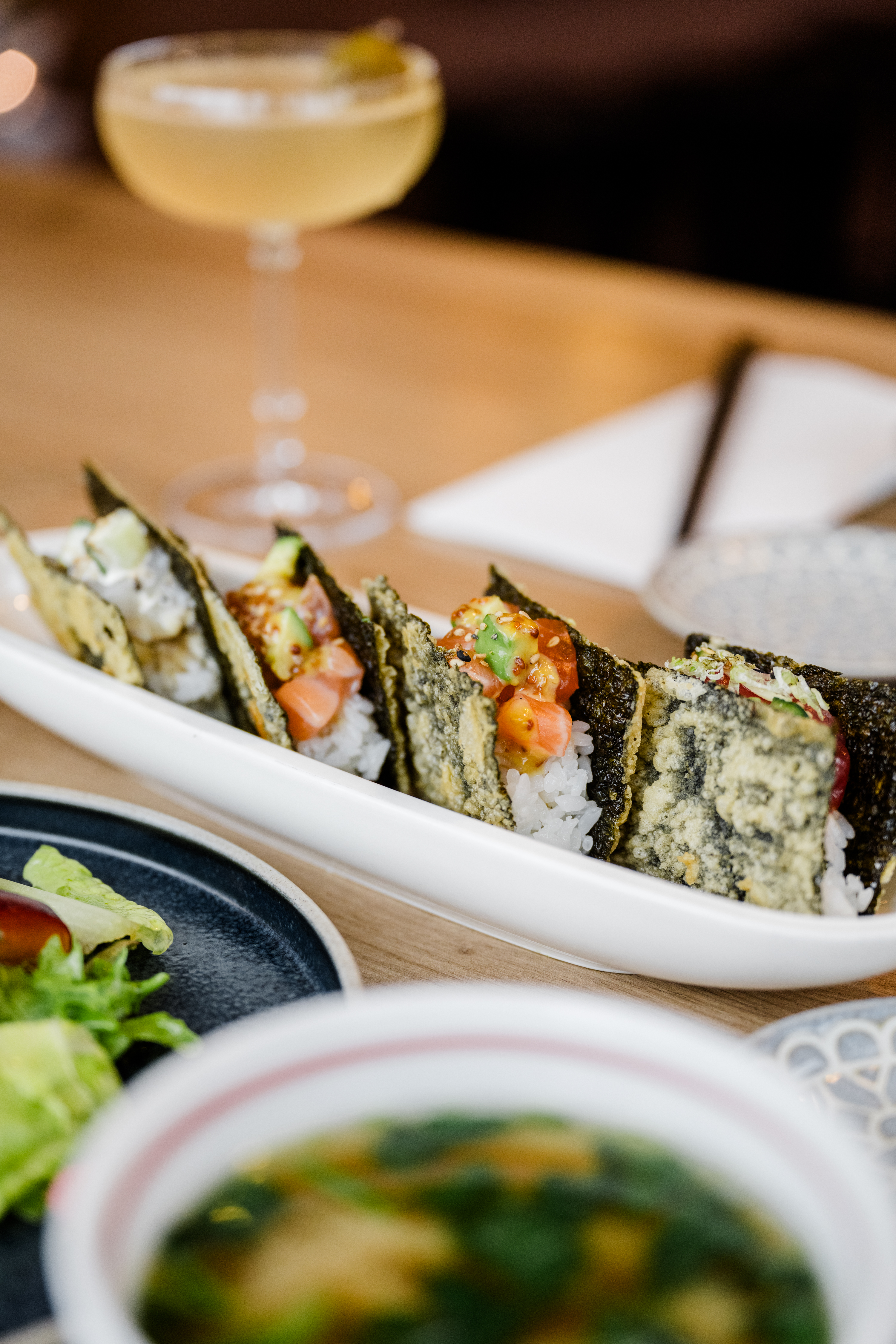 Arranged Food and Objects