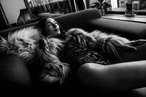 #Lingerie and #fauxfur shoot central #London #penthouse