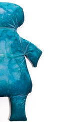 India ink, premium muslin, thread and sand. 
