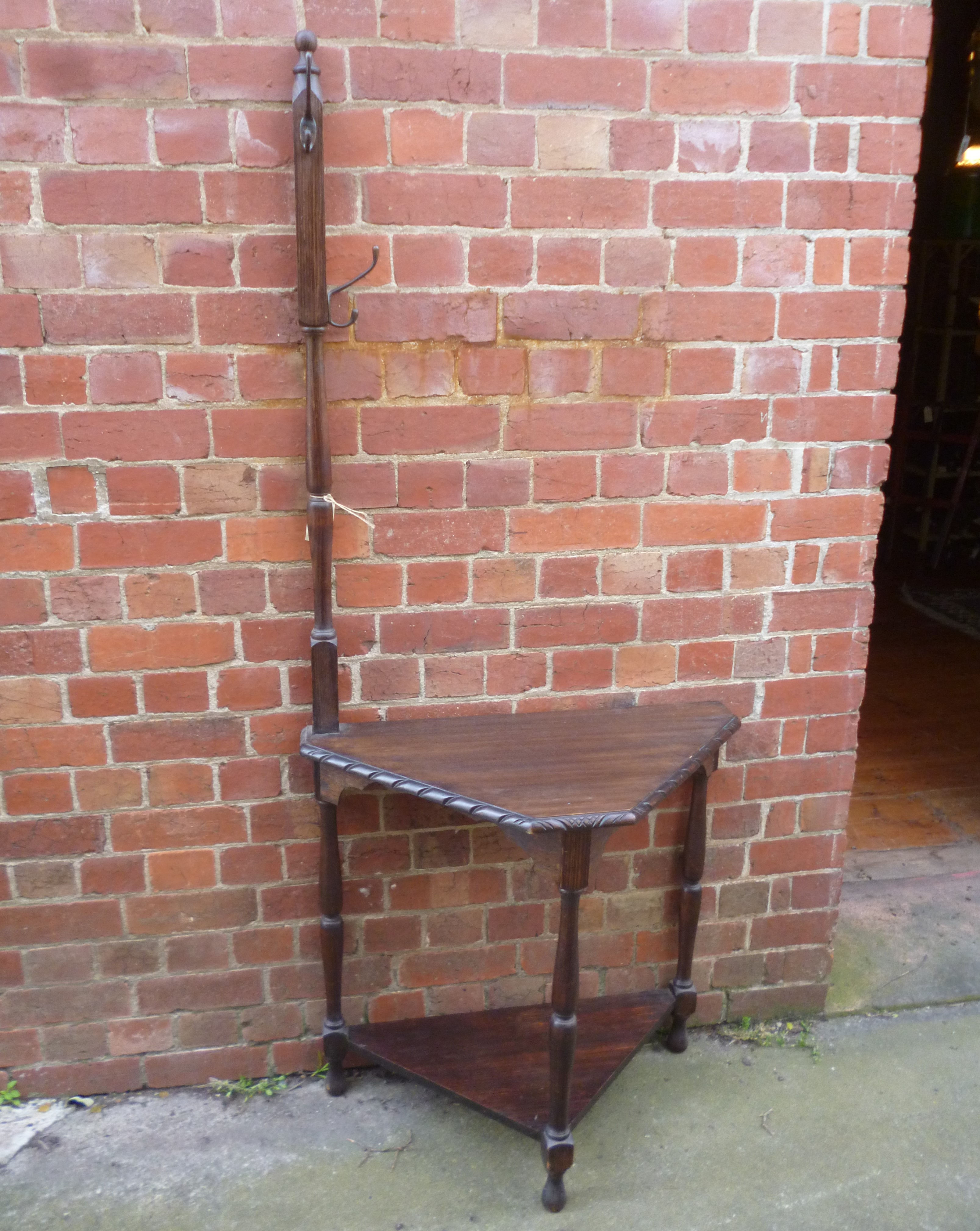 Tudor Oak hat stand hall table