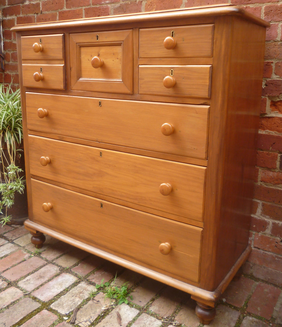 Thumbnail: Early Australian kauri pine 7 drawer chest