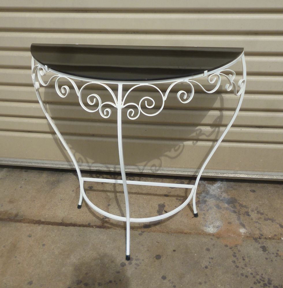 Retro wrought iron garden table