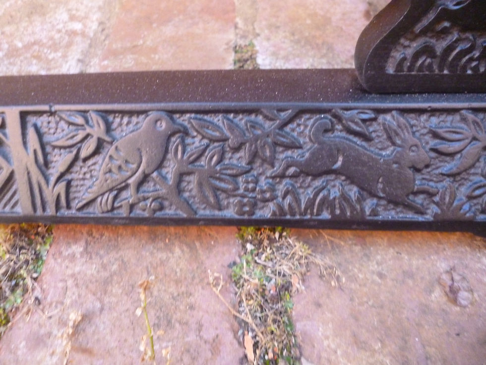 Thumbnail: Victorian cast iron and brass fire fender