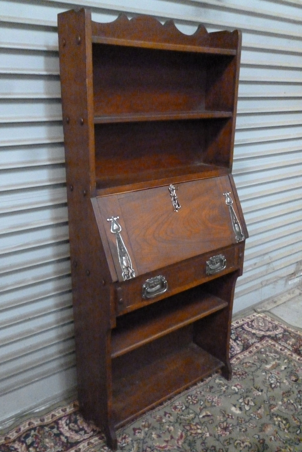 Thumbnail: Arts and Crafts blackwood secretaire